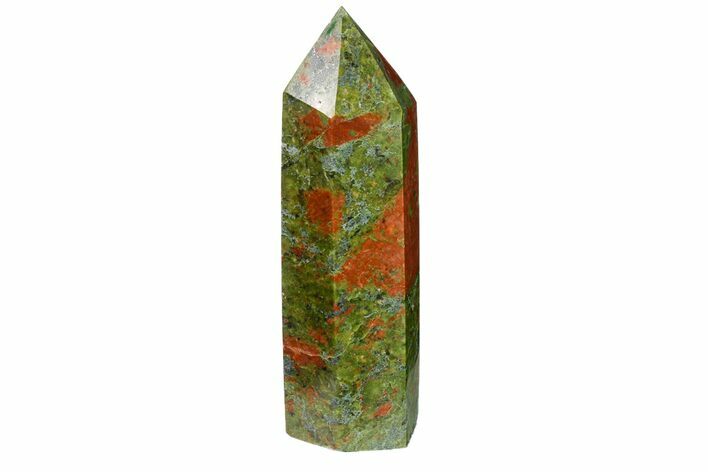 Tall, Polished Unakite Obelisk - South Africa #151841